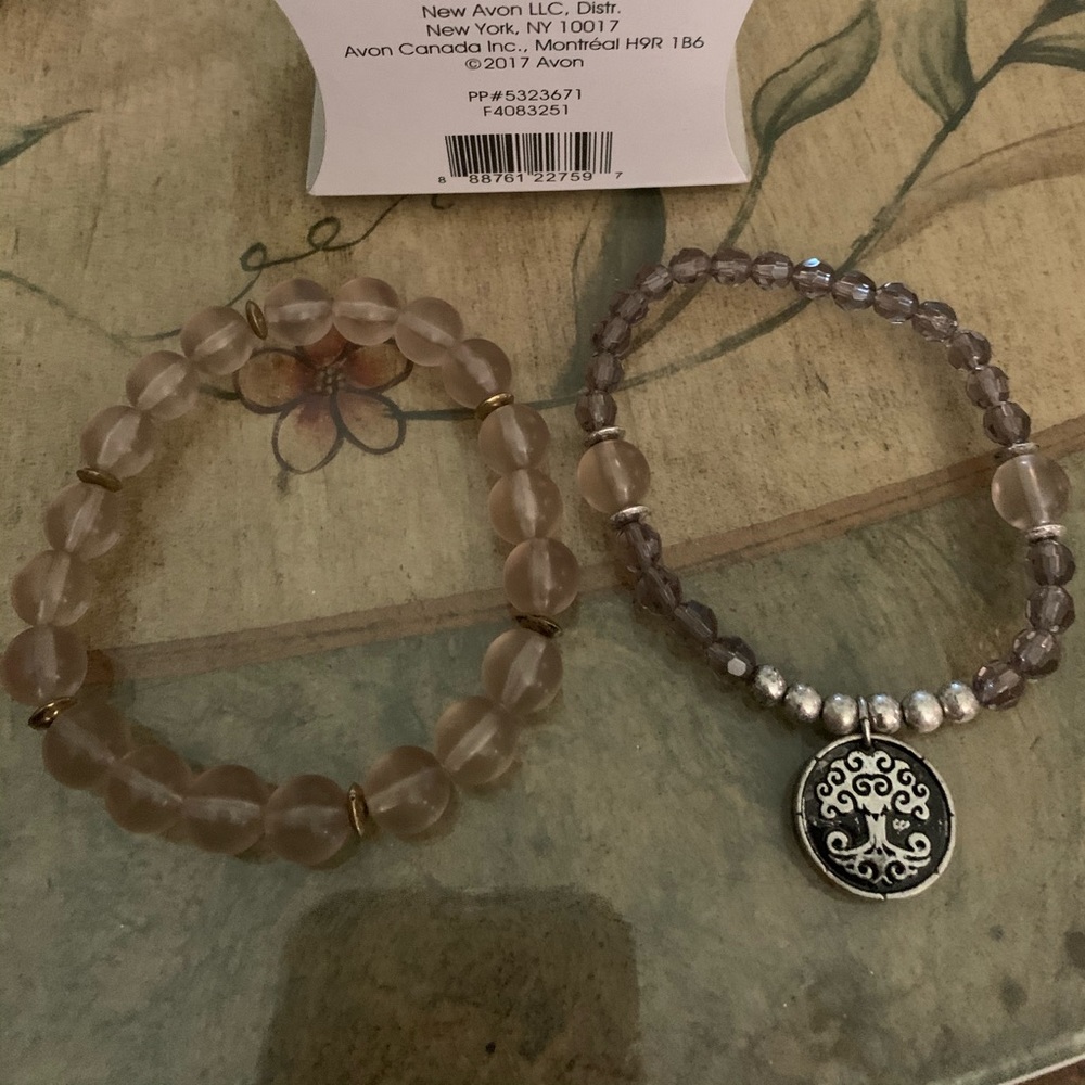 New earth charm elastic bracelet set